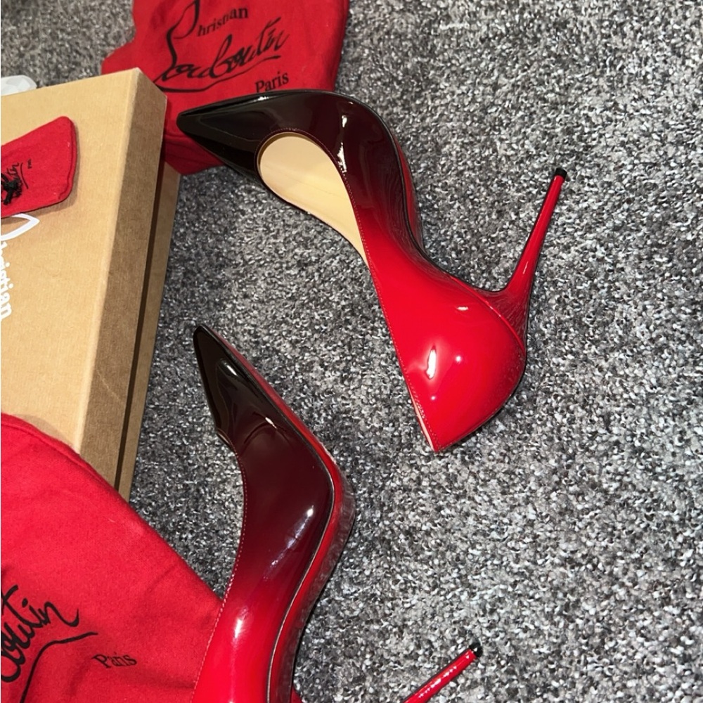 Christian Louboutin Patent Degrade Pigalle Follies 100 Pumps